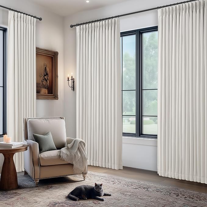 Pinch Pleated Extra Long Blackout 132 Inch Curtains - Image 8