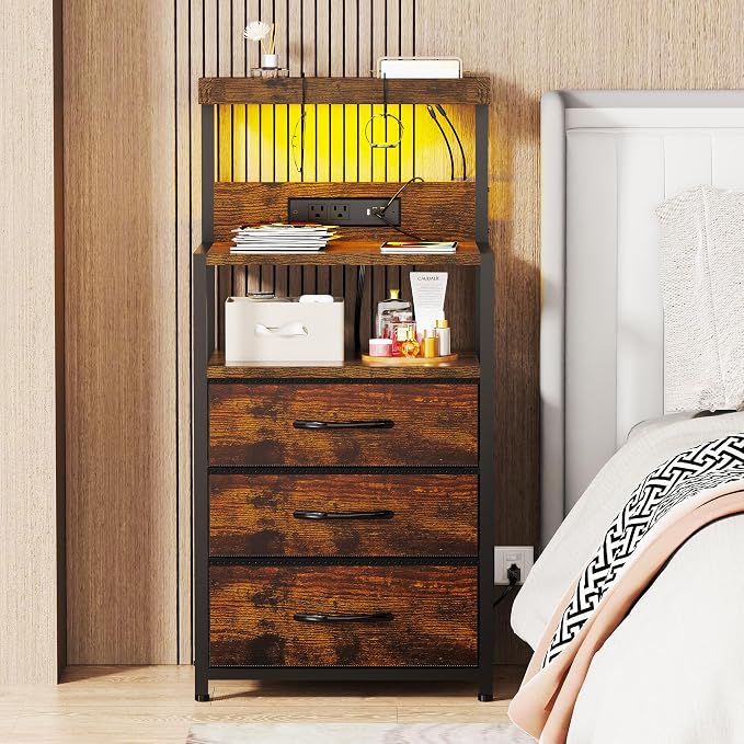 SZLHANJZ Nightstand Set of 2, - Image 8