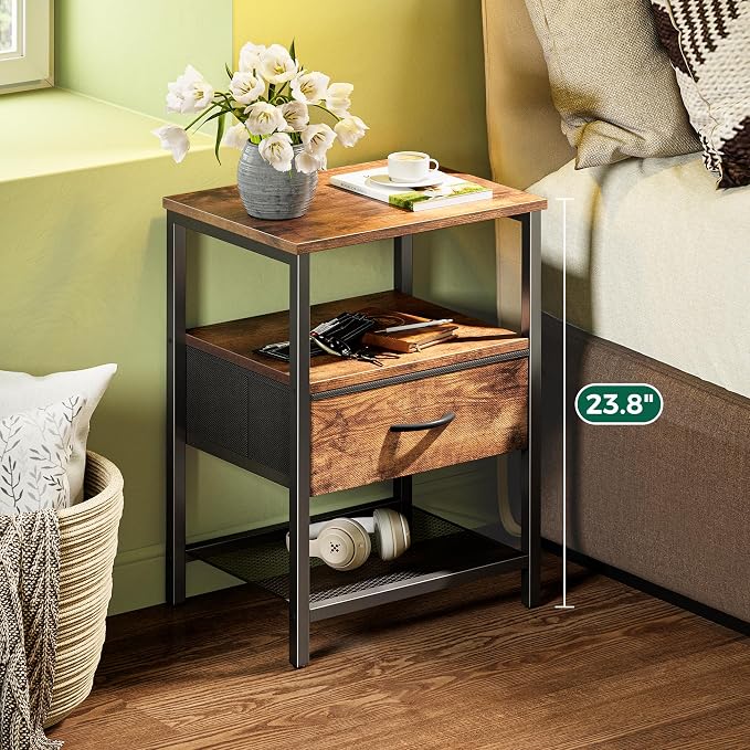 Huuger Nightstand Set of 2, Night Stand - Image 2