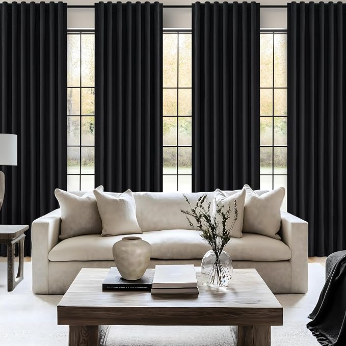 Unique 86 Inch Black Blackout Curtains - Image 6