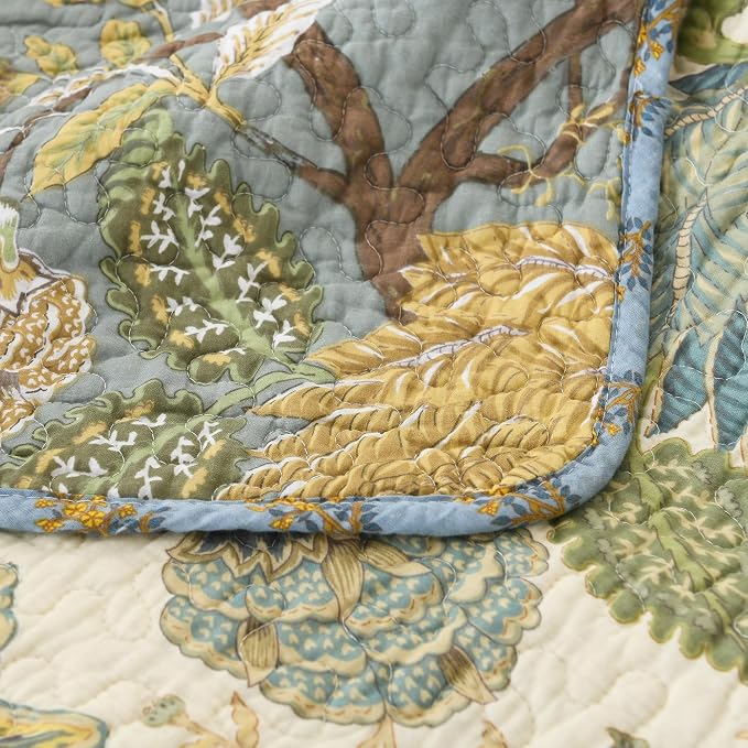 Etwel 100% Cotton Patchwork Queen Size Quilt Set - Image 9