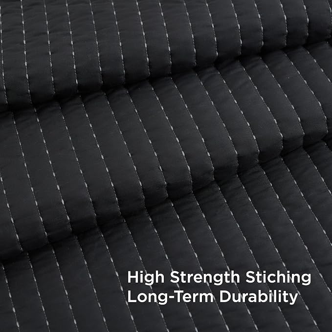 Bedsure King Size Quilt, Lightweight Striped Thin Comforter, Ultra Soft - Image 5