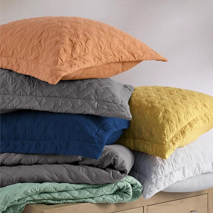 Bedsure Quilts Queen Size, Lightweight Comforter Set, Basket Weave, All-Season - Image 9