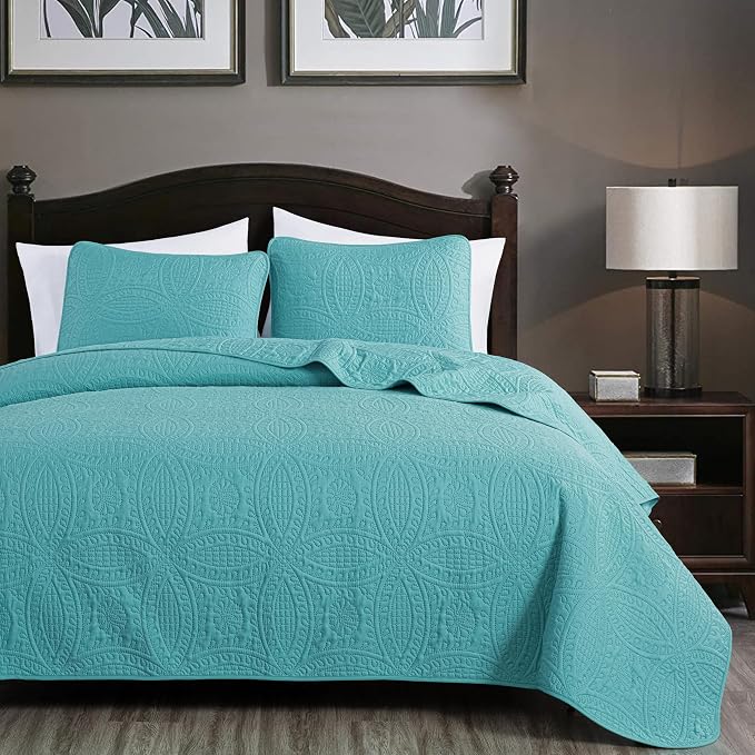 Chezmoi Collection Austin 3-piece Oversized Bedspread Coverlet Set | Oversized - Image 2