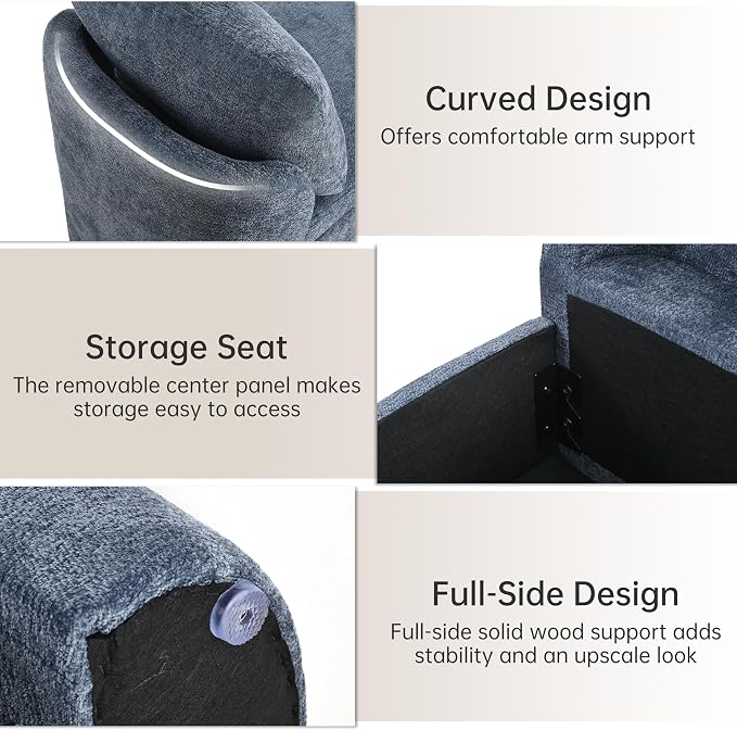 Usaint 58.3" Upholstered Storage Ottoman Bench - Image 5