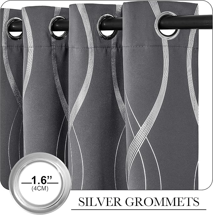 NICETOWN Bedroom Blackout Curtains Panels - Image 3