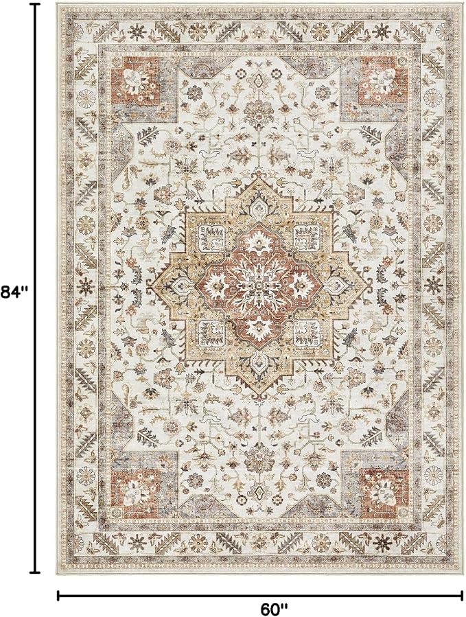 cotiled 5x7 Area Rug for Living Room, Traditional, Dining Room, and Home Office - Image 2