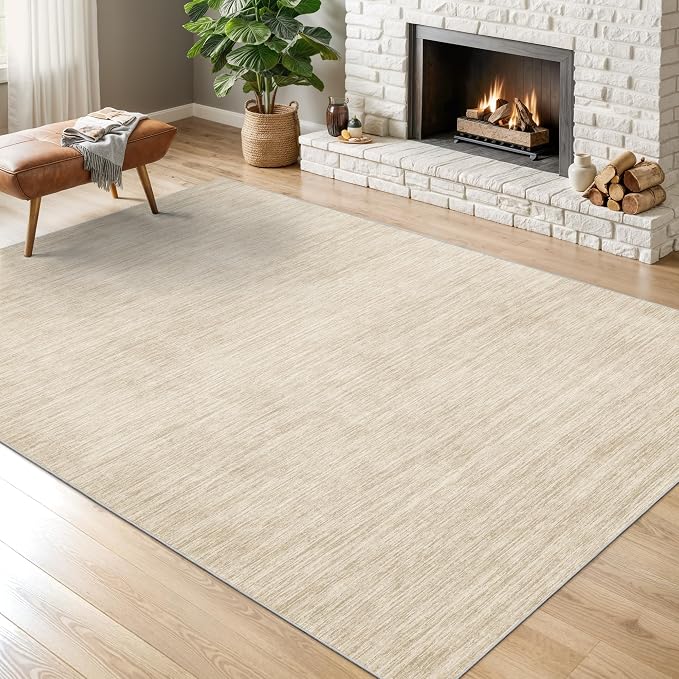 Washable Rugs 5x7, Non Slip Large Area Rugs by Valenrug