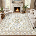 5x7 Area Rugs Living Room: Washable Vintage Rug by EXPEDIX