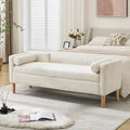 Aoiy & Wifon 65.35" W End of Bed Bench King Size, Upholstered Large Storage by AoiyWifon