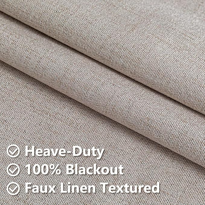 100% Blackout Curtains for Bedroom Room, Custom Curtains Blackout Thermal - Image 4
