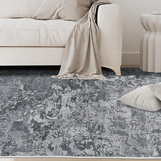 Aelenmu 5x7 Area Rugs for Living Room Washable Bedroom Dining Room Black | - Image 9