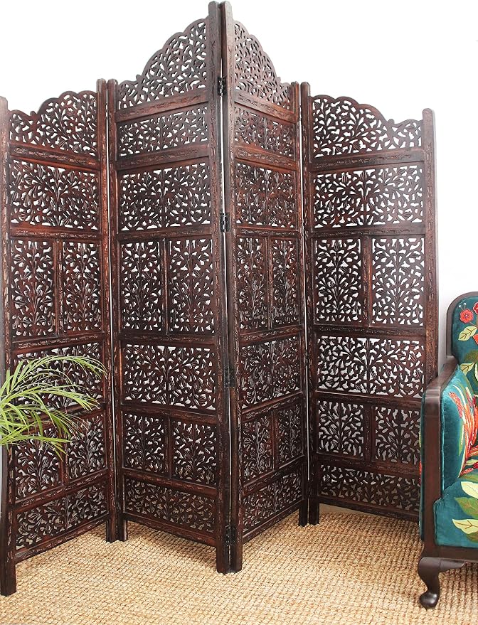 COTTON CRAFT Room Divider Wood Screen - Image 3