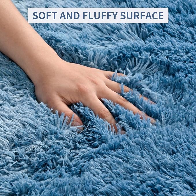 Fluffy Large Rugs for Living Room, Area Rug 6x9 Soft Carpet for Bedroom - Image 7
