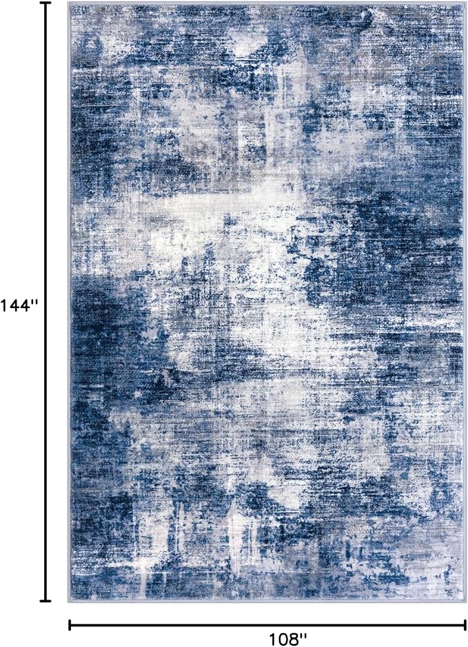 Abstract Area Rugs 9x12 Ft Washable Large Rugs - Image 2