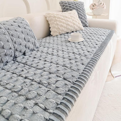 Mivnue Pet Couch Cover, Couch Covers for Dogs, Washable Dog Sofa Covers Couch Protector, Fuzzy Non Slip Couch Slipcover Pet Friendly