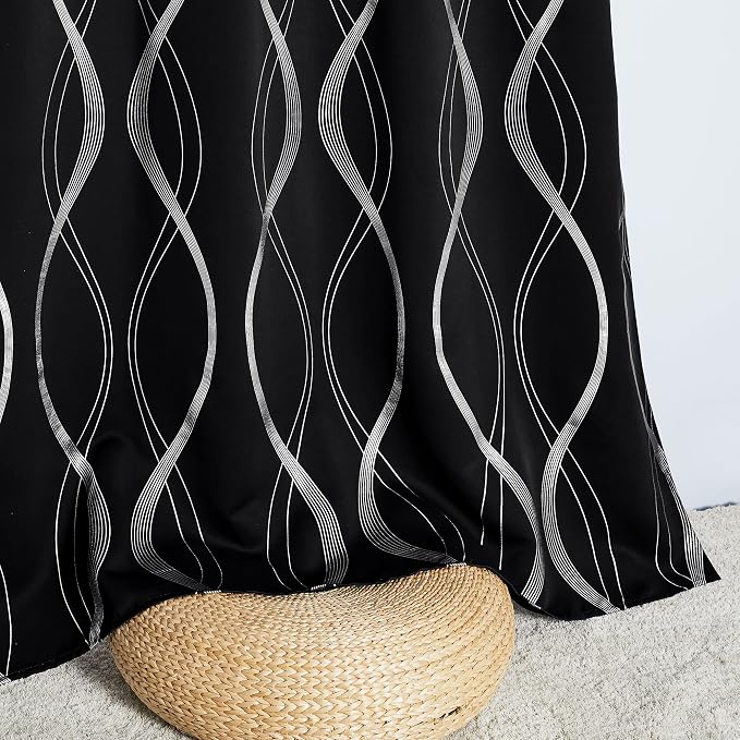 NICETOWN Black Out Curtains for Small Window, 2 Panels, 42 inches Wide by 40 - Image 5