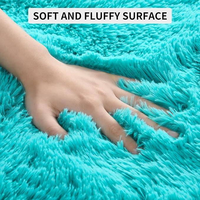 Fluffy Large Rugs for Living Room, Shag Area Rug 6x9 Soft Carpet for Bedroom - Image 6