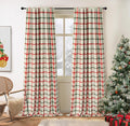 DriftAway 100% Blackout Plaid Curtains 84 Inches Long 2 Panels Red Green | 100% by DriftAway