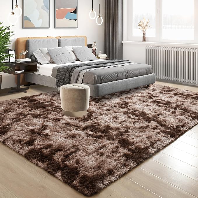 8x10 Area Rugs for Living Room Bedroom, Soft Fluffy Plush Shaggy Girls Boys - Image 3
