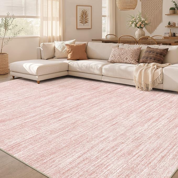 Nakagishi 10X12 Area Rugs Living Room: Washable Large Vintage Rug Neutral - Image 7