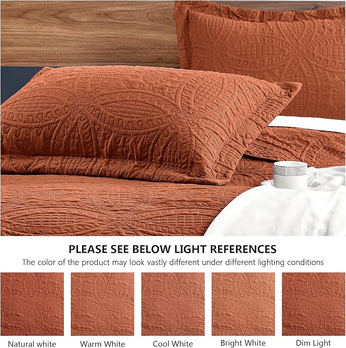 Love's cabin Quilts for Full Bed Umber Bedspreads Bedding Set - Image 6