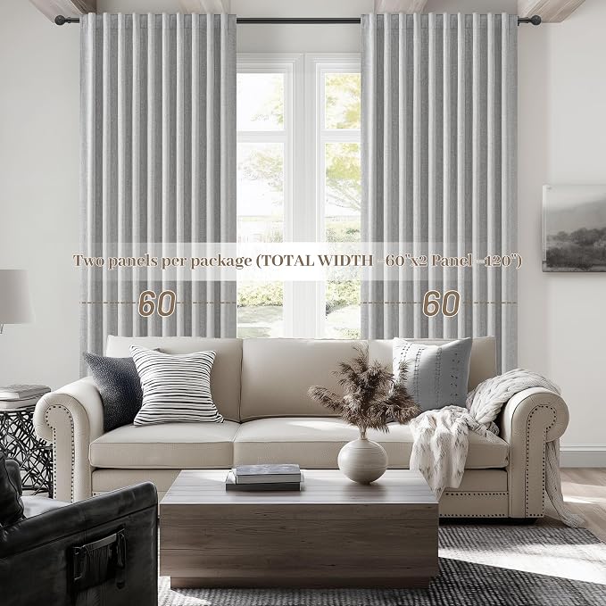 Extra Wide 60 Inch Blackout Curtains 96 Inches Long - Image 6