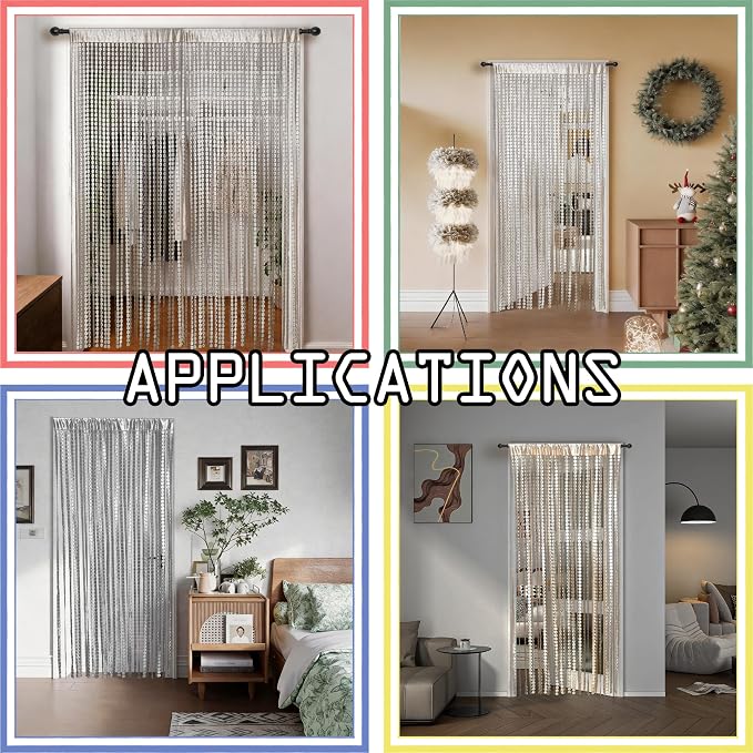 Vintage Copper Coin Pattern Door Curtain - Image 5