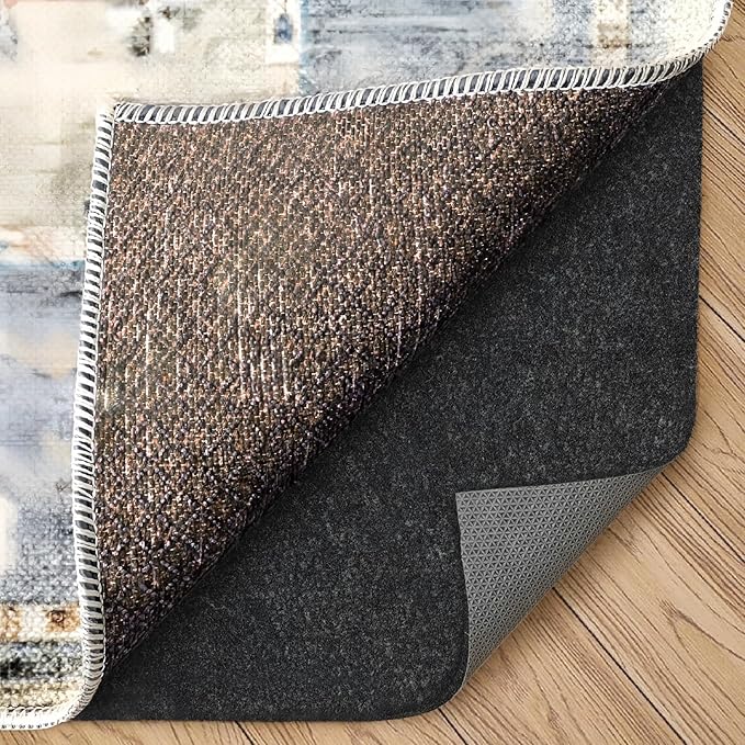Felt Rug Pad, 2 x 3 Ft Rubber Non-Slip Rug Pad Gripper, Keep Rugs Secure and in Place, Extra Strong Under Carpet Mat Cushion - for All Floors