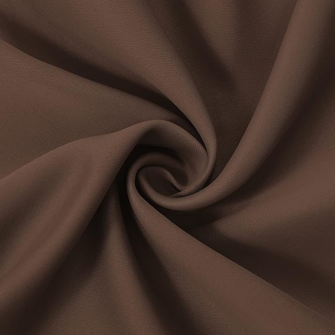 Chocolate Brown Thermal Blackout Curtains/40 x 72 Inch/Set of 2 Panels Room - Image 9