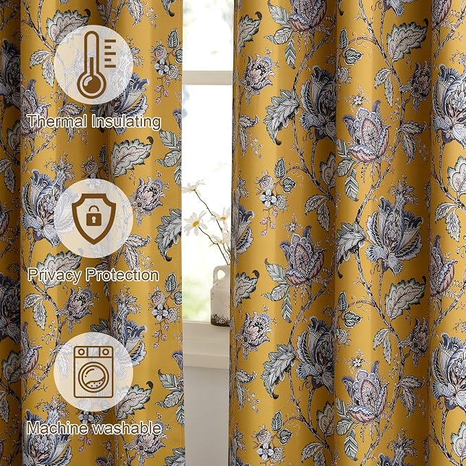 NICETOWN Curtains for Living Room 96 Inches Long 2 Panels, Room Darkening - Image 7