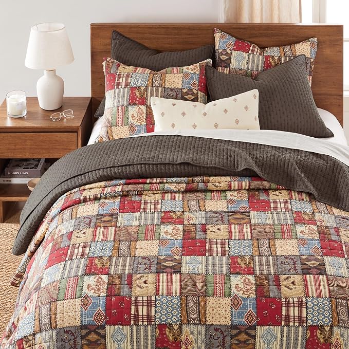 Levtex Home Cross Stitch Reversible Twin XL/Twin Quilt Set - Image 2