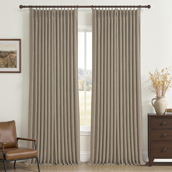 Memory Trained Pinch Pleated Tall Nursery Curtains 102 Inches Long by PleatedDrapes