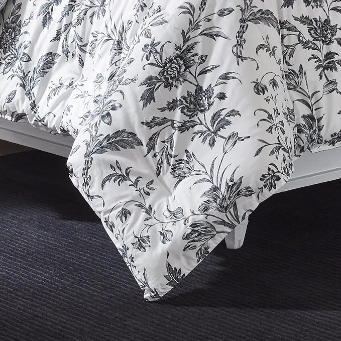 Laura Ashley - Queen Comforter Set, Soft & Reversible Cotton Bedding, Medium - Image 7