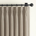 Greyish Beige Extra Long Black Out 108 Inch Curtains by PleatedDrapes