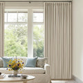 94 Inch Long Blackout Curtains Thick Linen Pinch Pleated Curtains 2 Panels | by Twodrapes