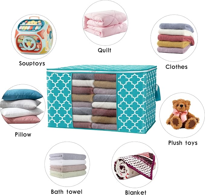 Storage Bags 100L 8 Pack Clothes Organization and Storage Containers | Large - Image 4
