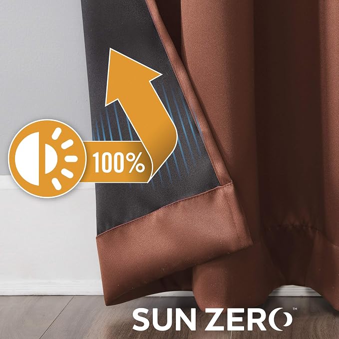 Sun Zero Nordic 2-pack Theater Grade Extreme 100% Blackout Grommet Curtain - Image 5