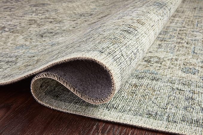 Loloi II Skye Collection SKY-14 Natural/Sage 2'-6" x 7'-6" Runner Rug