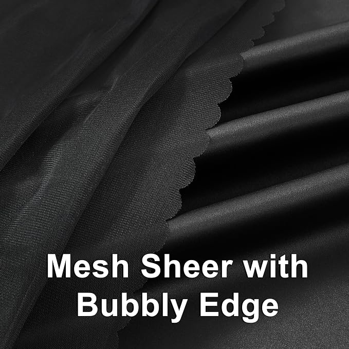 Bujasso Black Full Blackout Curtains - Image 3