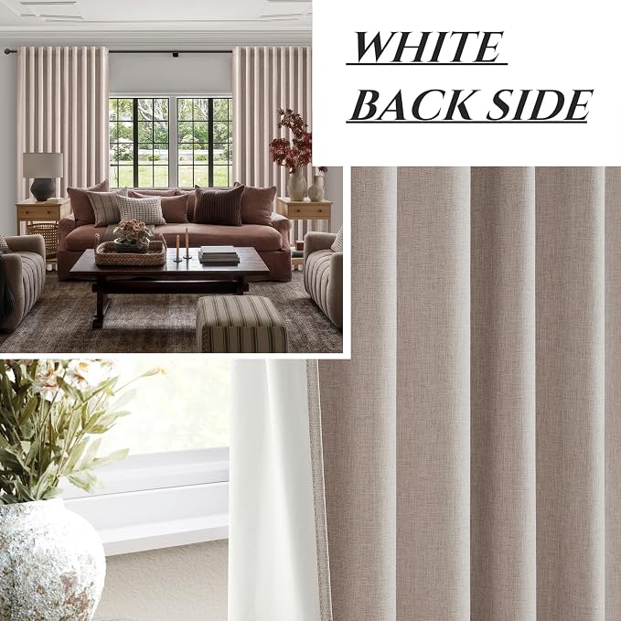 QJmydeco Curtains 60 Inch Length Wide Pleated Blackout Curtain - Image 5