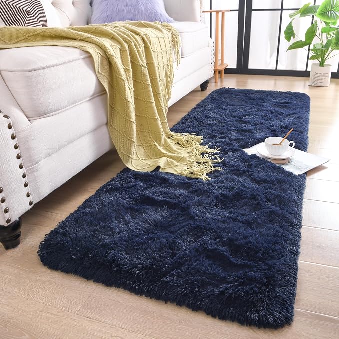 Chicrug Soft Runner Rugs for Bedroom Living Room Plush Fluffy Rug 3x10 | Shag - Image 2