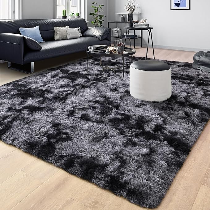 Soft Fluffy Rugs for Living Room, 5x8 Shaggy Area Rug for Bedroom, Modern Shag - Image 8