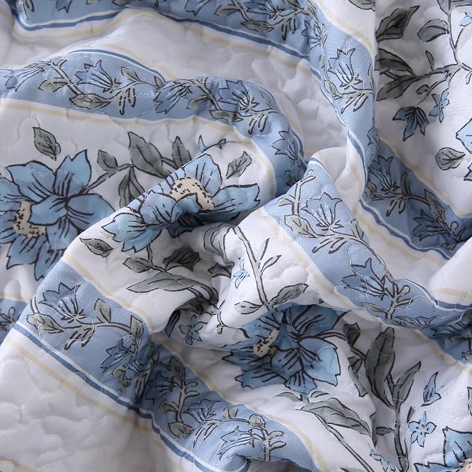DURLENGEN Quilt Set King Size 3Pcs, Soft Microfiber Lightweight Bedspread - Image 8