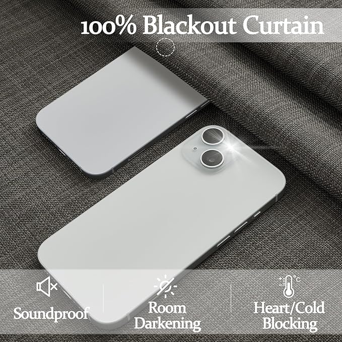 Pinch Pleated Blackout Curtains 90 Inches Long - Image 3