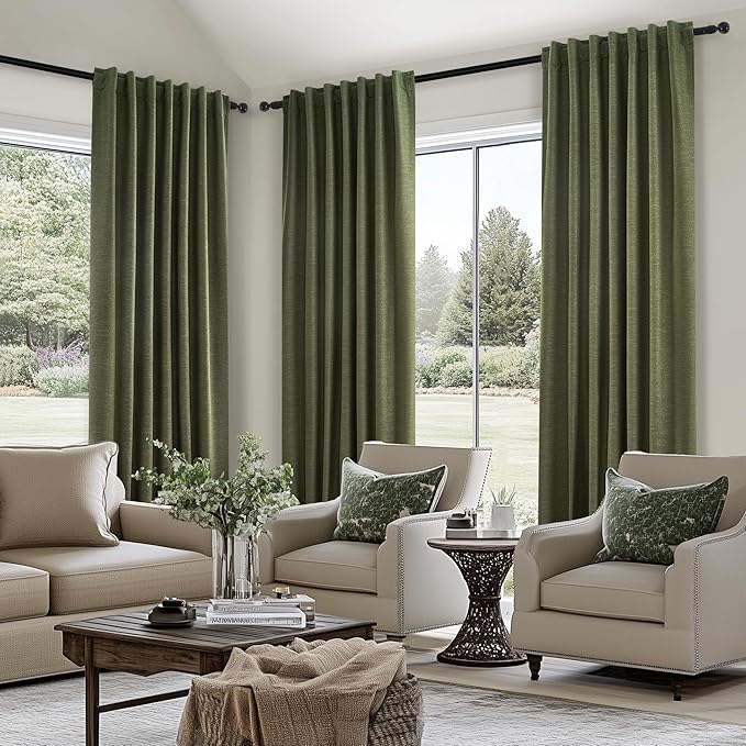 Topfinel Long Curtains for Living Room Custom 105 Inch, Sun Blocking Elegant - Image 4