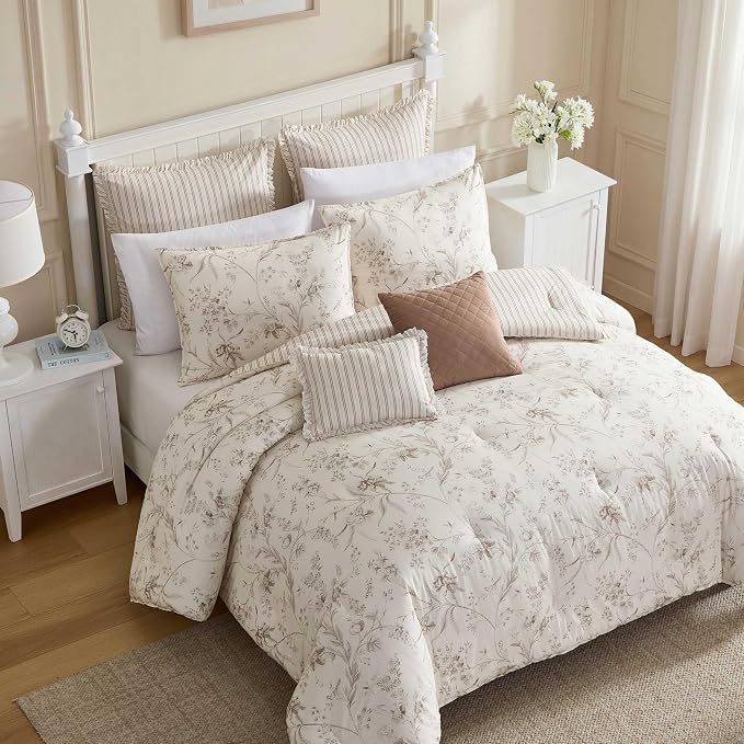 Laura Ashley - Reversible Cotton Queen Comforter Set - Image 3