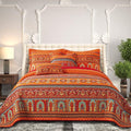 BEDIFANY Orange California King Quilt Set by BEDIFANY