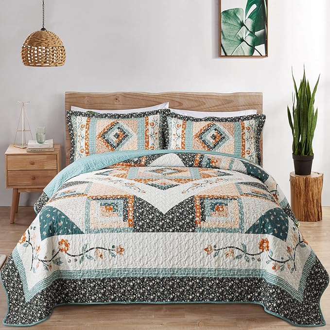VAPUTAR Cotton Fill Quilt King Size Bedding Set by VAPUTAR