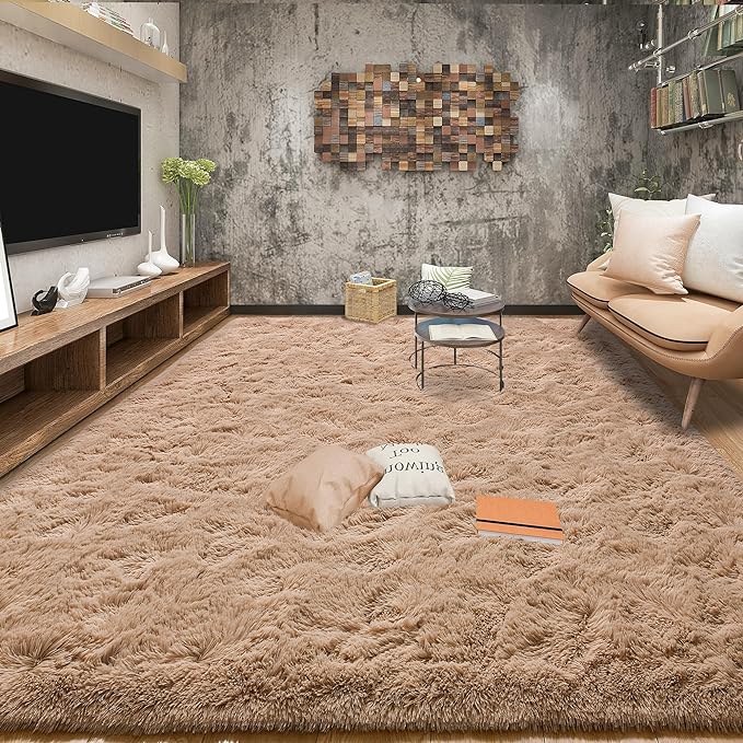 Super Soft Fluffy Rug for Bedroom, Modern Shaggy Fuzzy Kids Rugs for Living Room - Image 3
